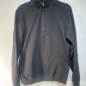 Sene Men's Classic Black Quarter Zip